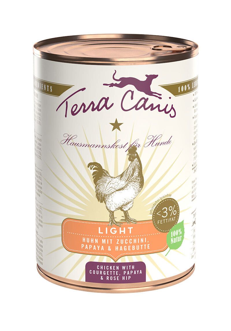 Terra Canis Hundenassfutter Terra Canis Light 6x400g Huhn