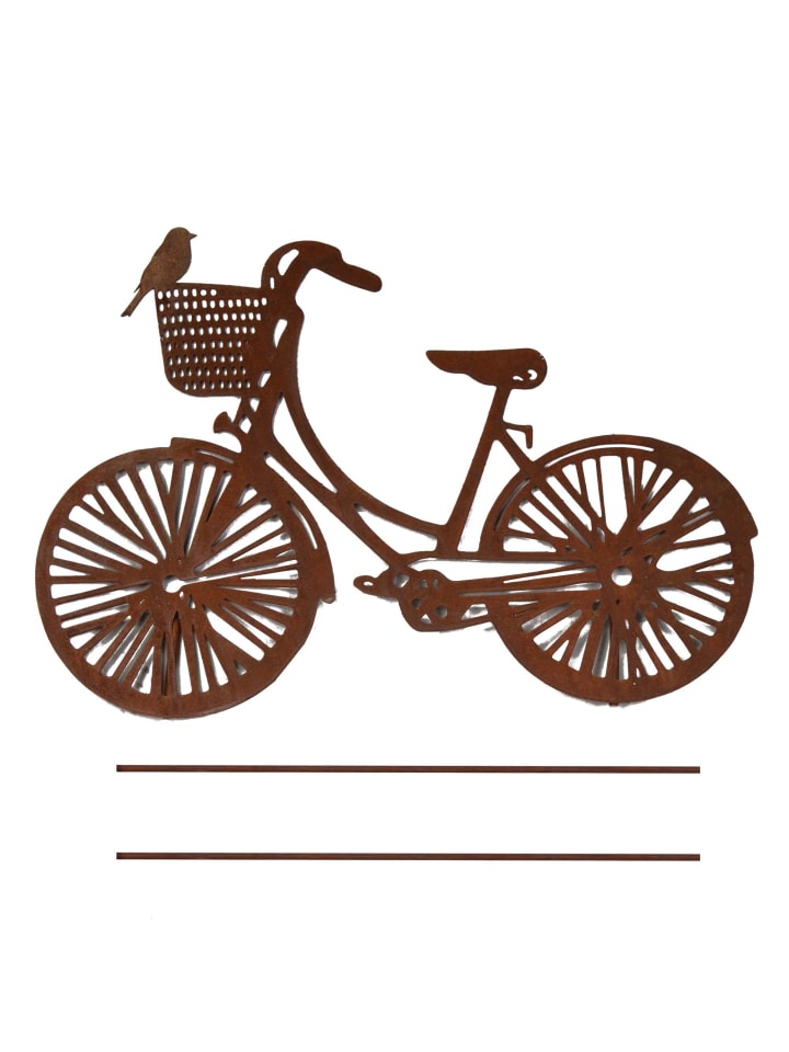 UNUS Gartenstecker Rost Fahrrad in Braun günstig kaufen