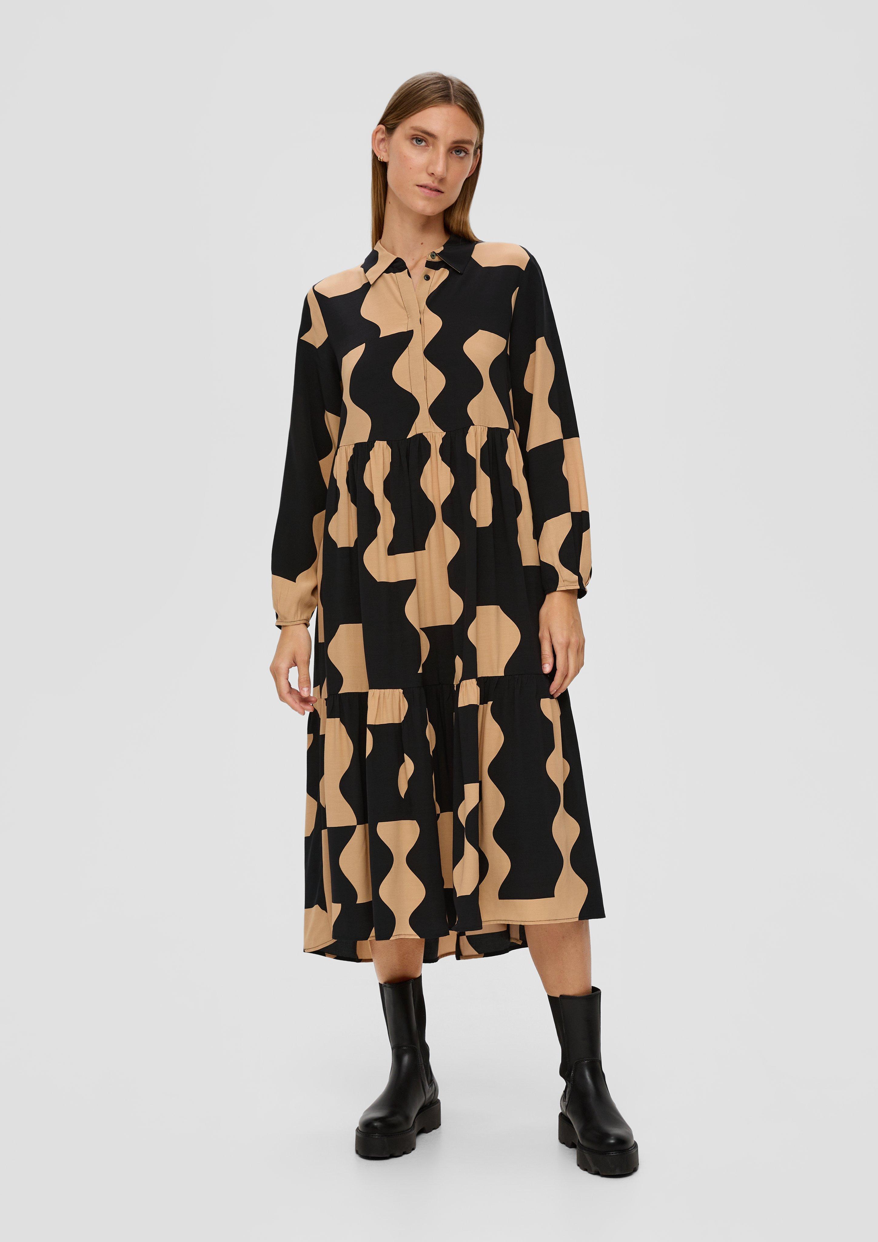 Hemdblusenkleid aus Viskose  2134631-99A4