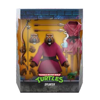 Teenage Mutant Ninja Turtles Ultimates Actionfigur Splinter (Flocked) 18 cm
