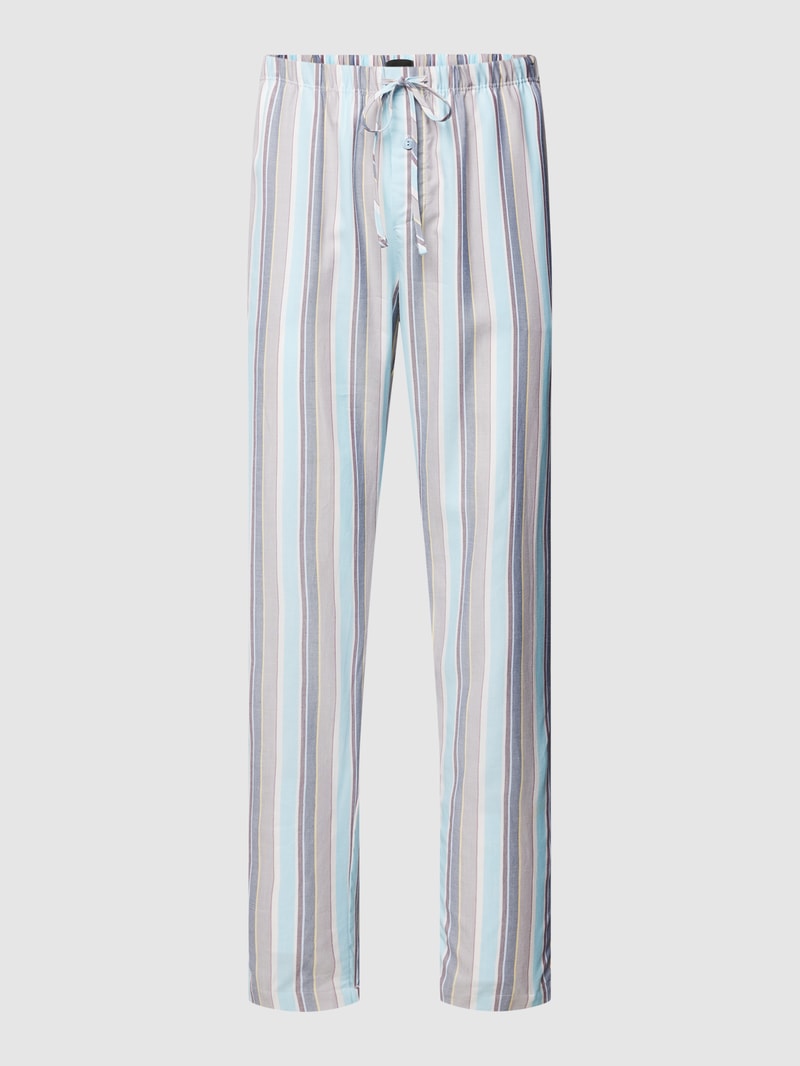 Pyjama-Hose mit Streifenmuster Modell 'Night & Day' in beige
