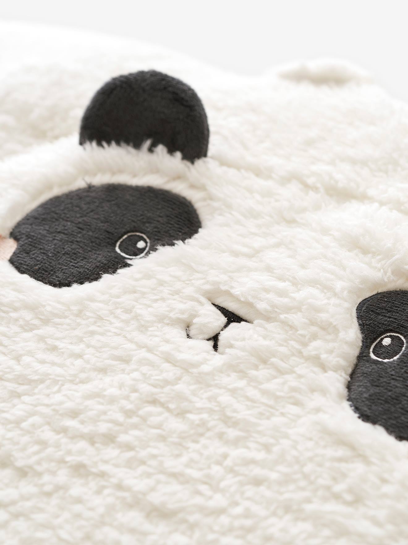 Gigoteuse manches amovibles en sherpa PANDA écru