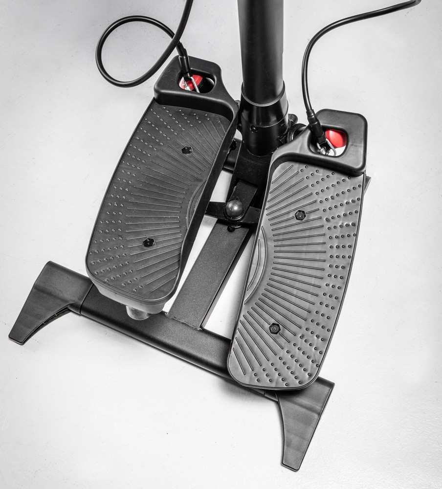 TOPFIT Swing-Stepper mit Haltegriff, Griffstange und LCD-Monitor