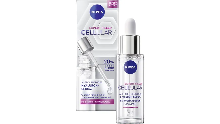 NIVEA Cellular Expert Filler Aufpolsterndes Hyaluron-Serum 30 ml