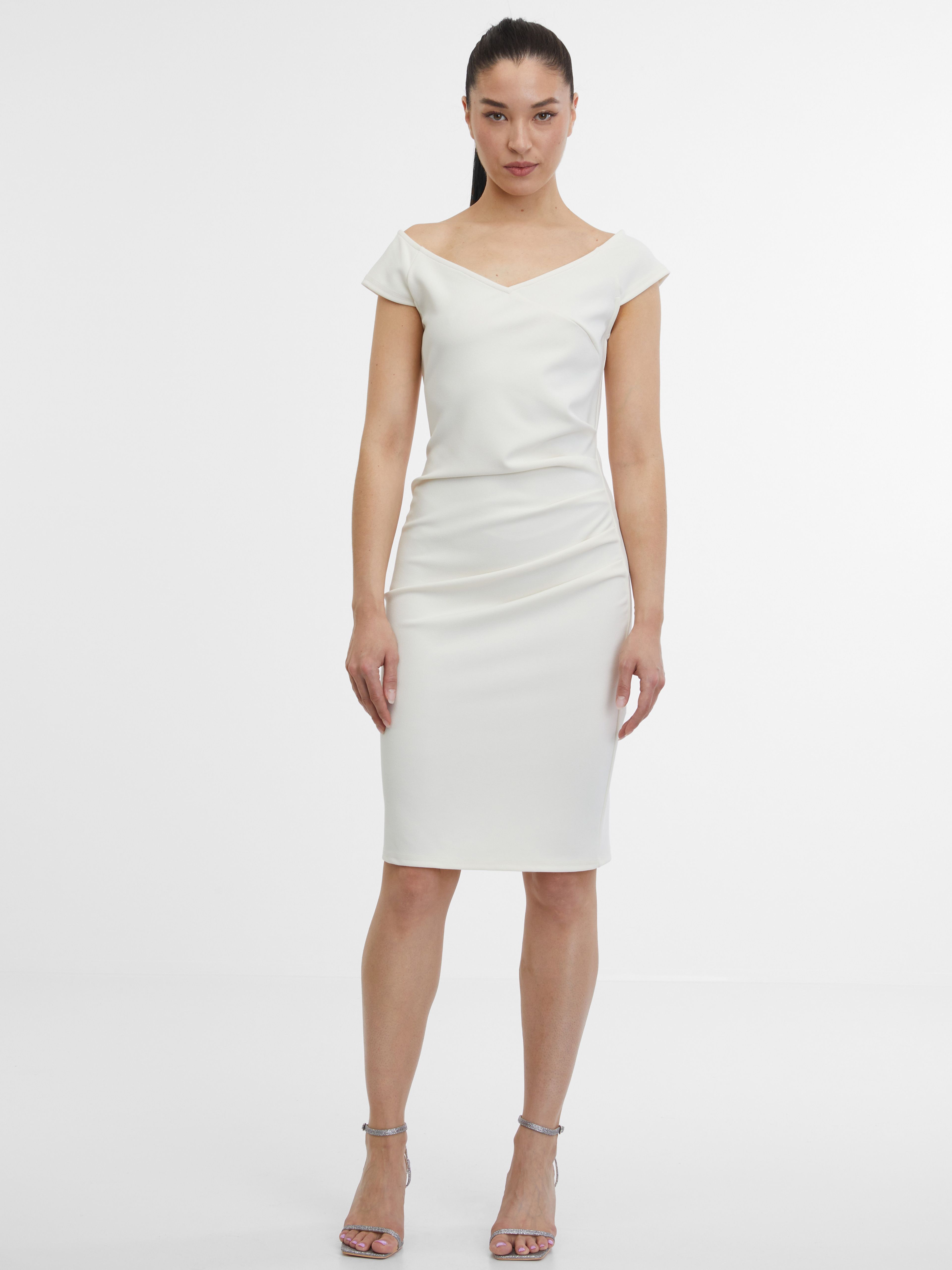 Cremefarbenes Damenkleid ORSAY