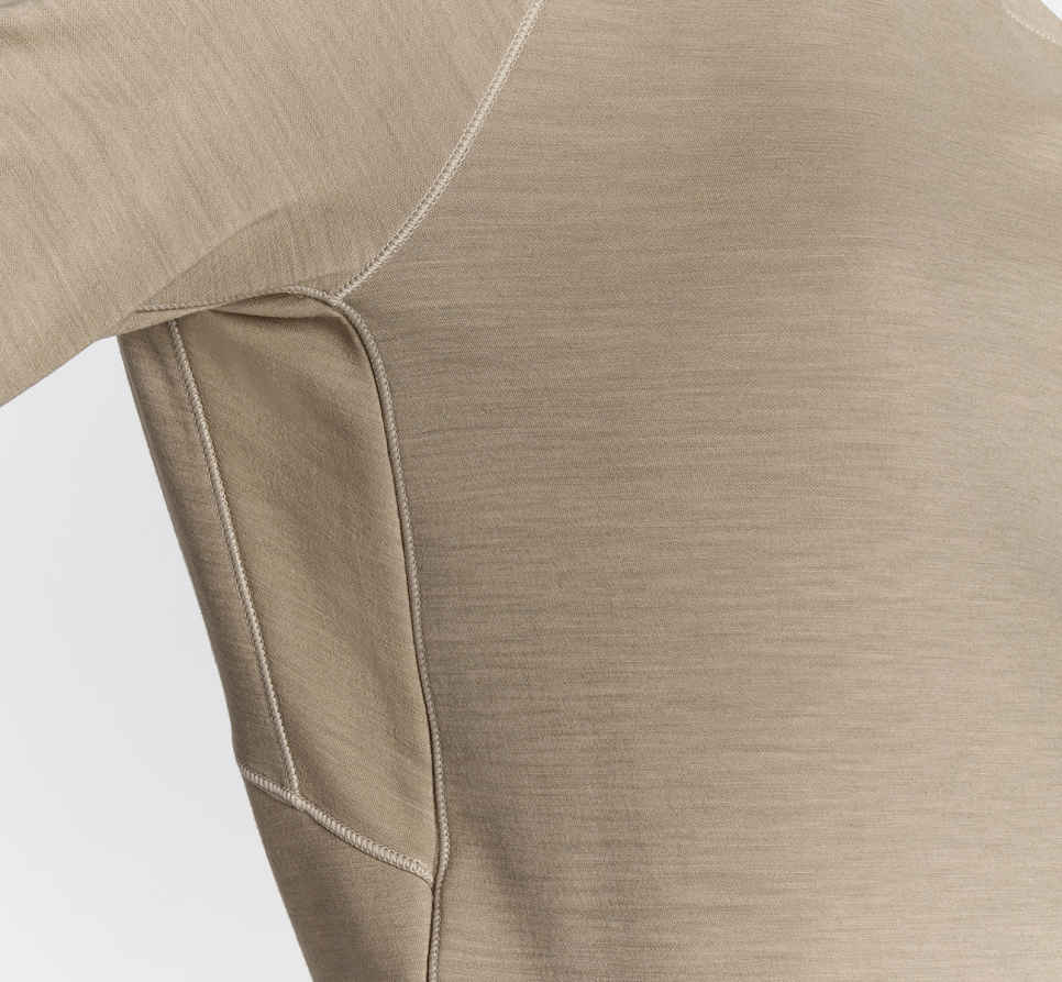Midweight Merino Blend langermet skjorte Dune
