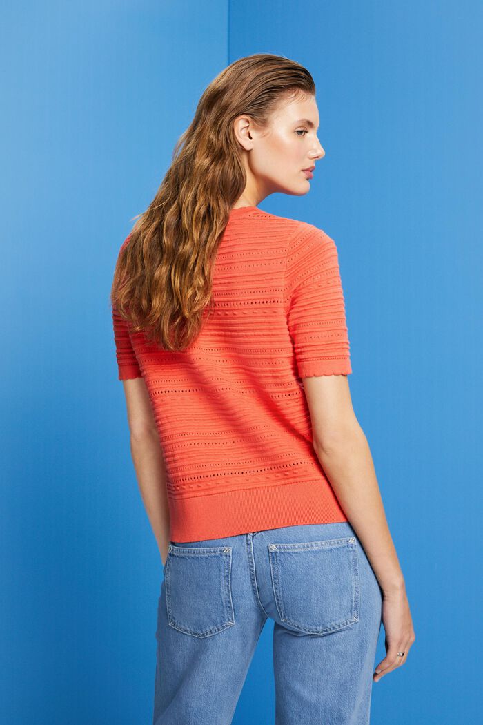Kurzarmpullover, 100 % Baumwolle