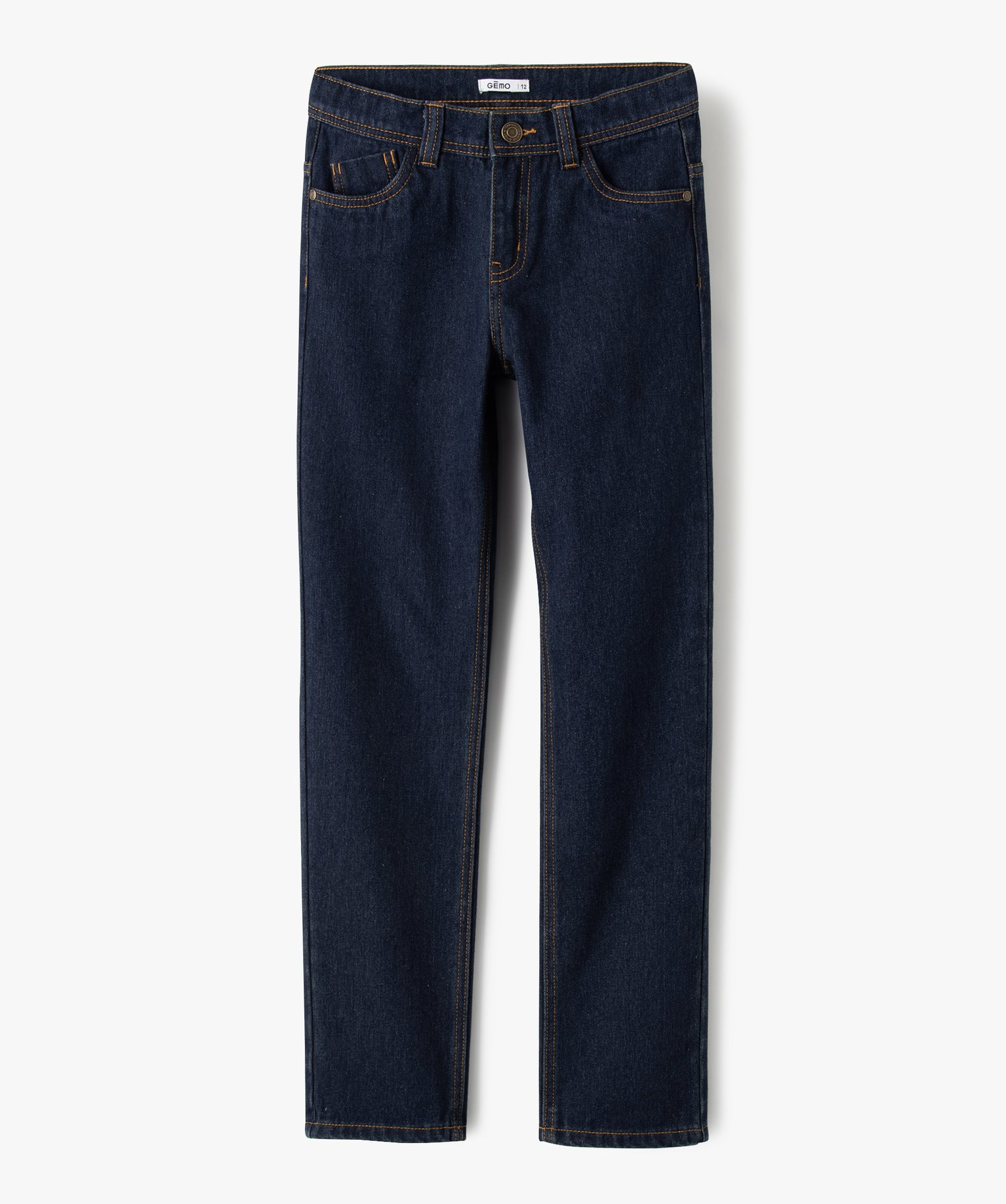 Jean Garçon brut coupe droite denim | GEMO