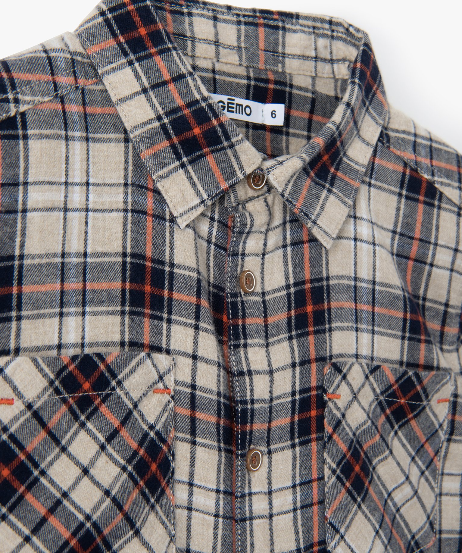 Chemise Garçon à carreaux 100% coton | GEMO