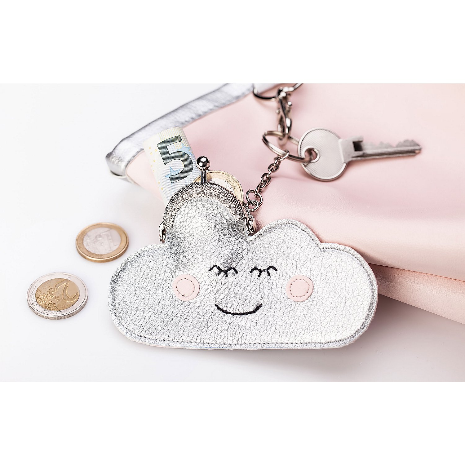 buttinette Mini-Taschenbügel, Größe: 4 x 3,4 cm, 2 Stück
