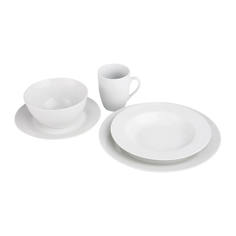 Cuisine Tallerken ø 21,5 cm dyp hvit porselen