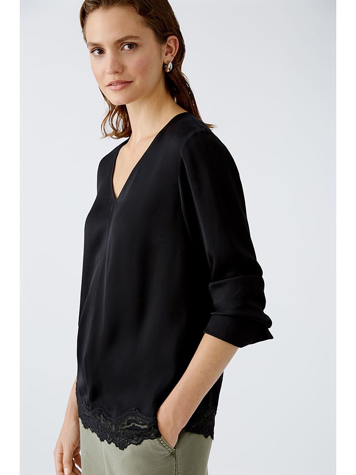 Oui Bluse in Schwarz günstig kaufen