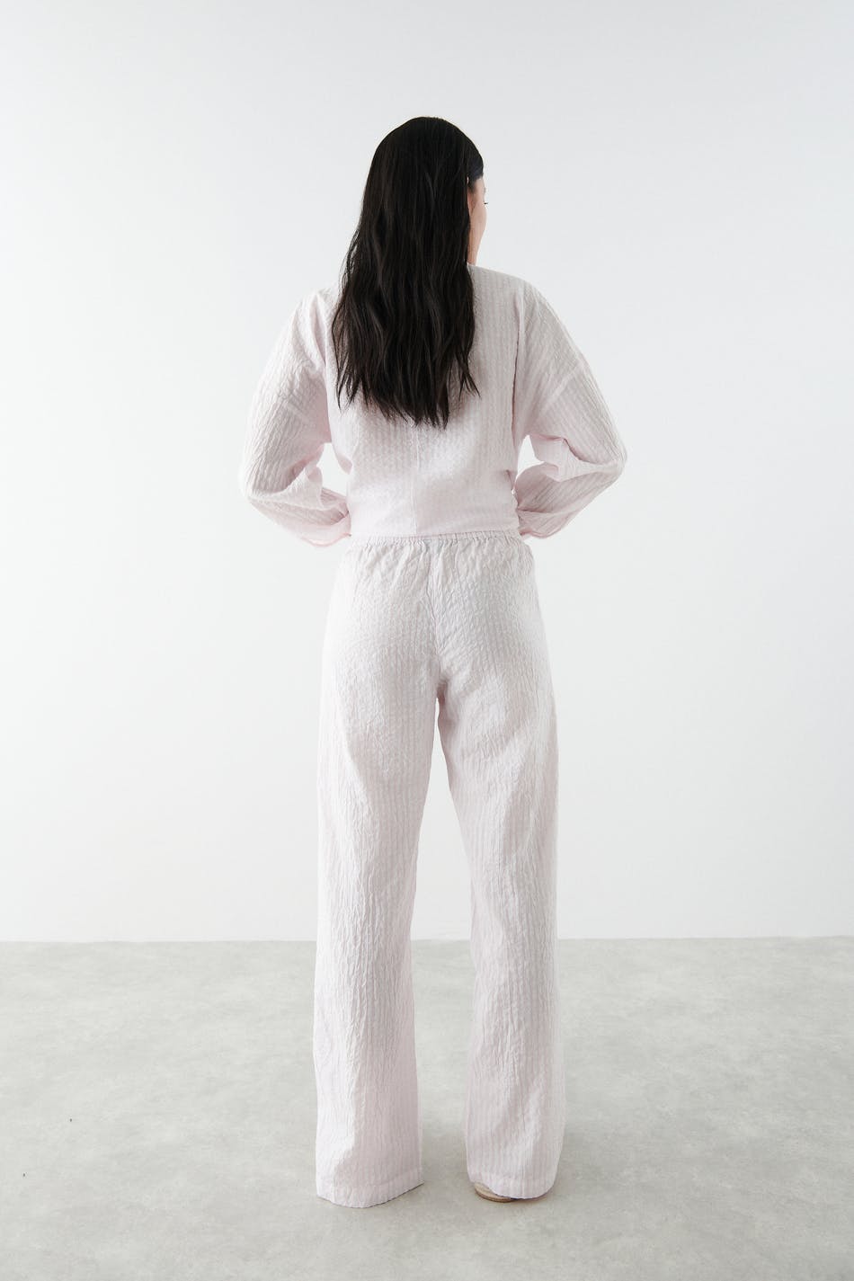 Seersucker pyjamas pants