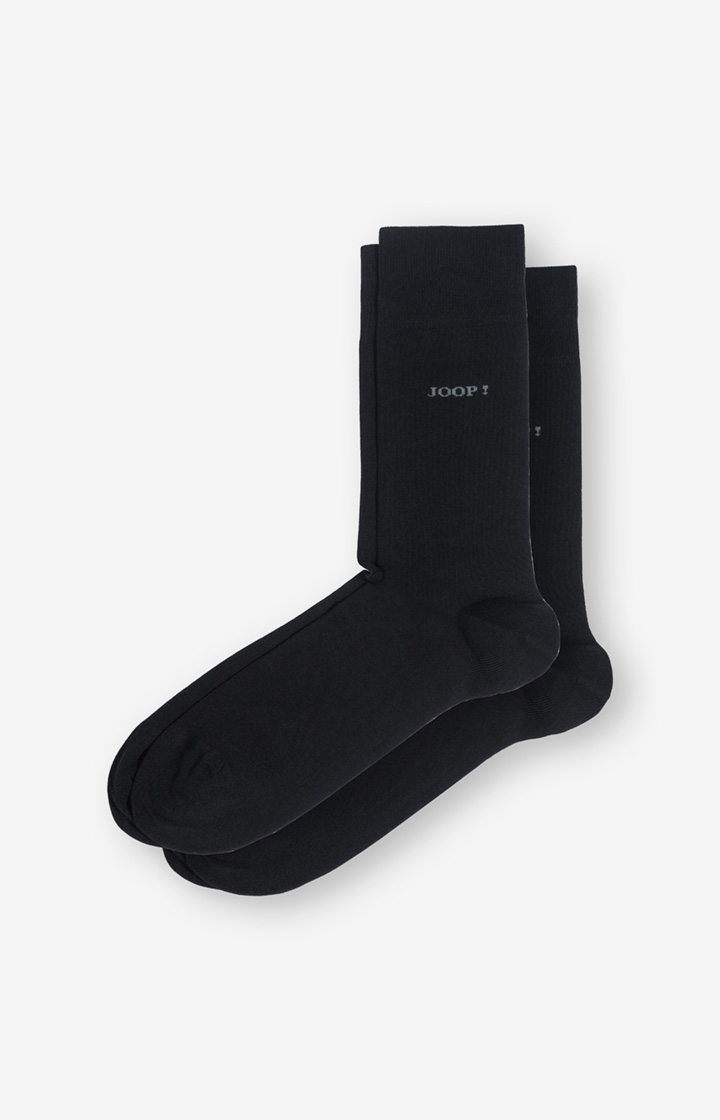 2er-Pack Finest Organic Cotton Socken in Schwarz