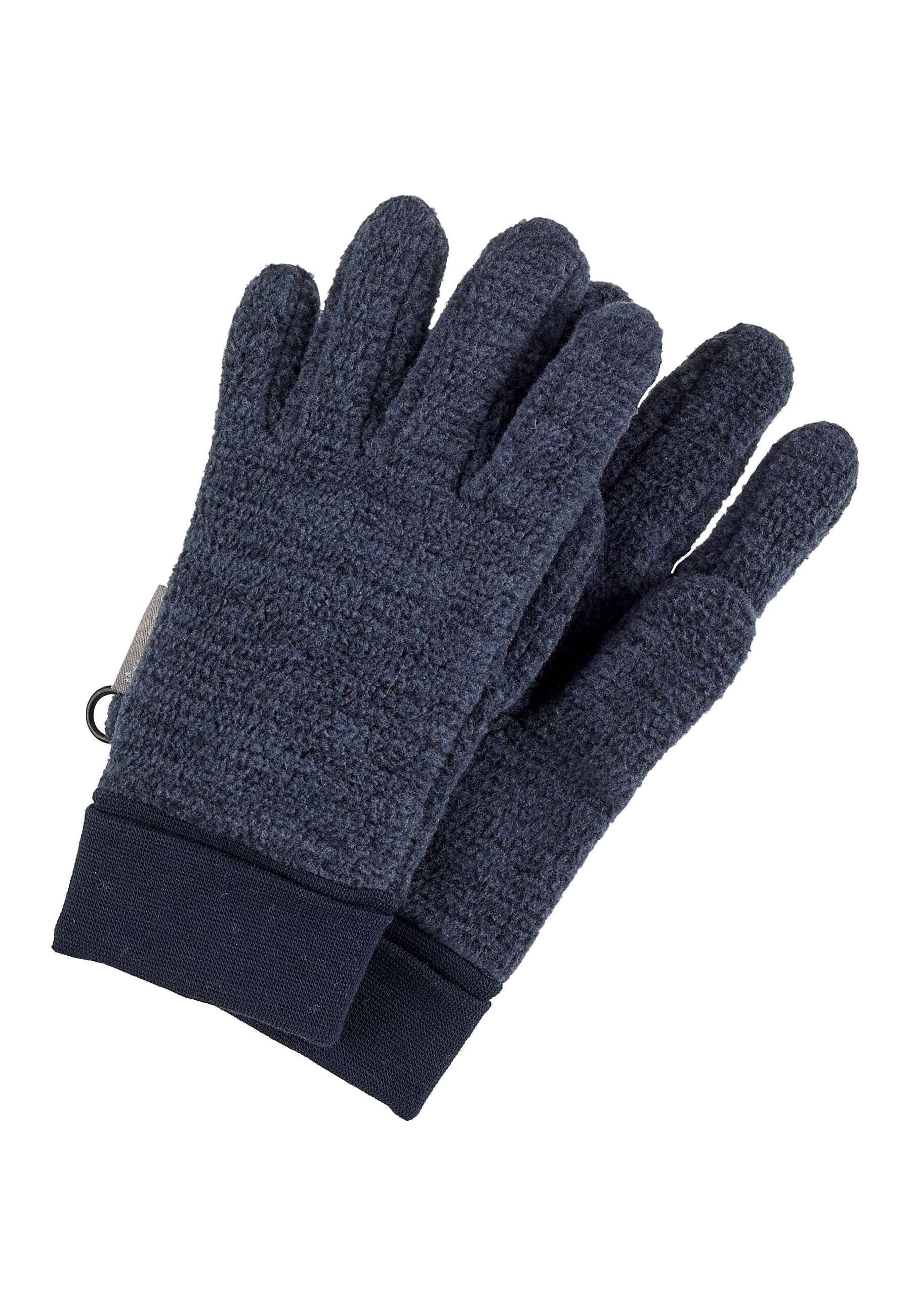 Fingerhandschuh aus Microfleece melange (recycelt)