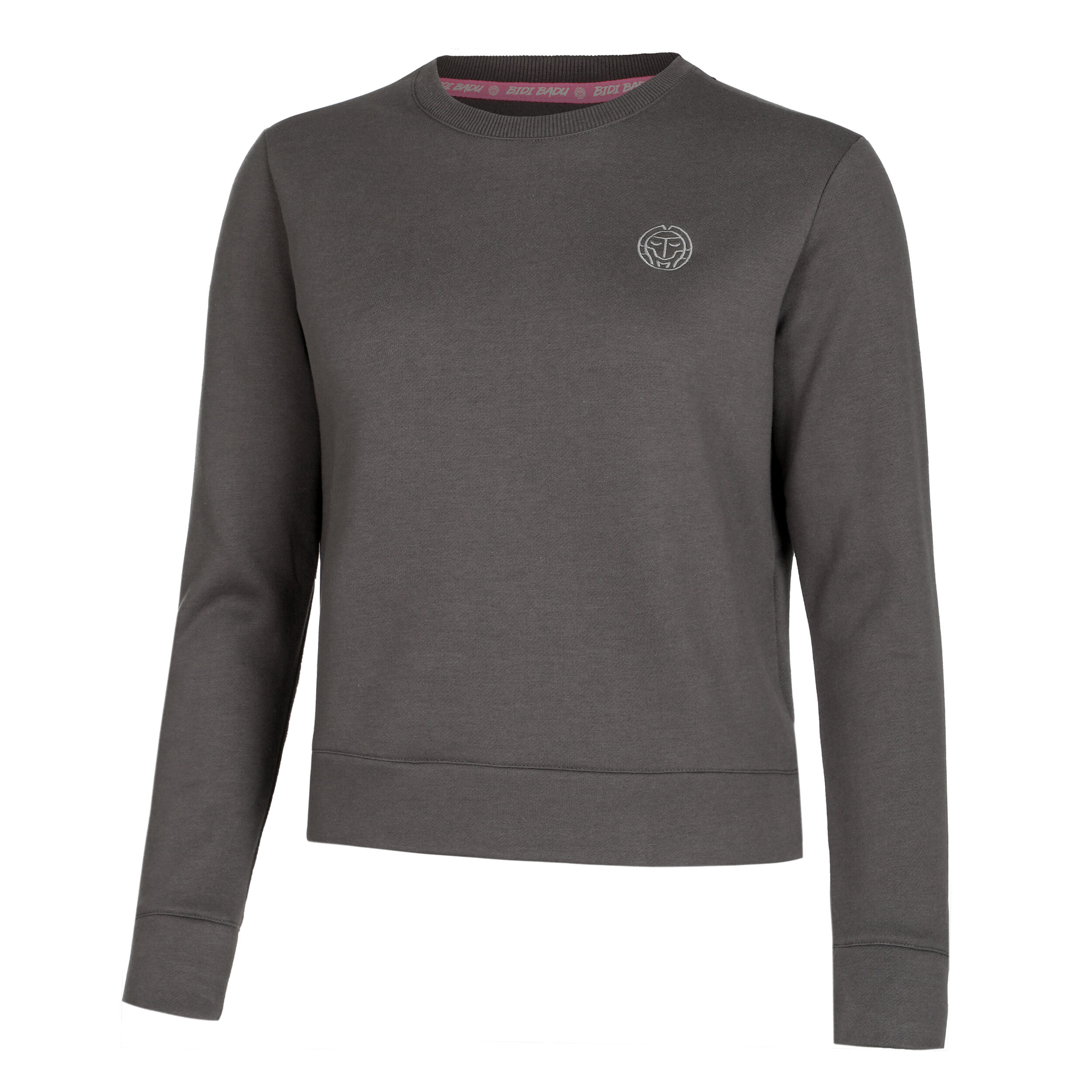 Mirella Basic Crew Sweatshirt Damen - Dunkelgrau