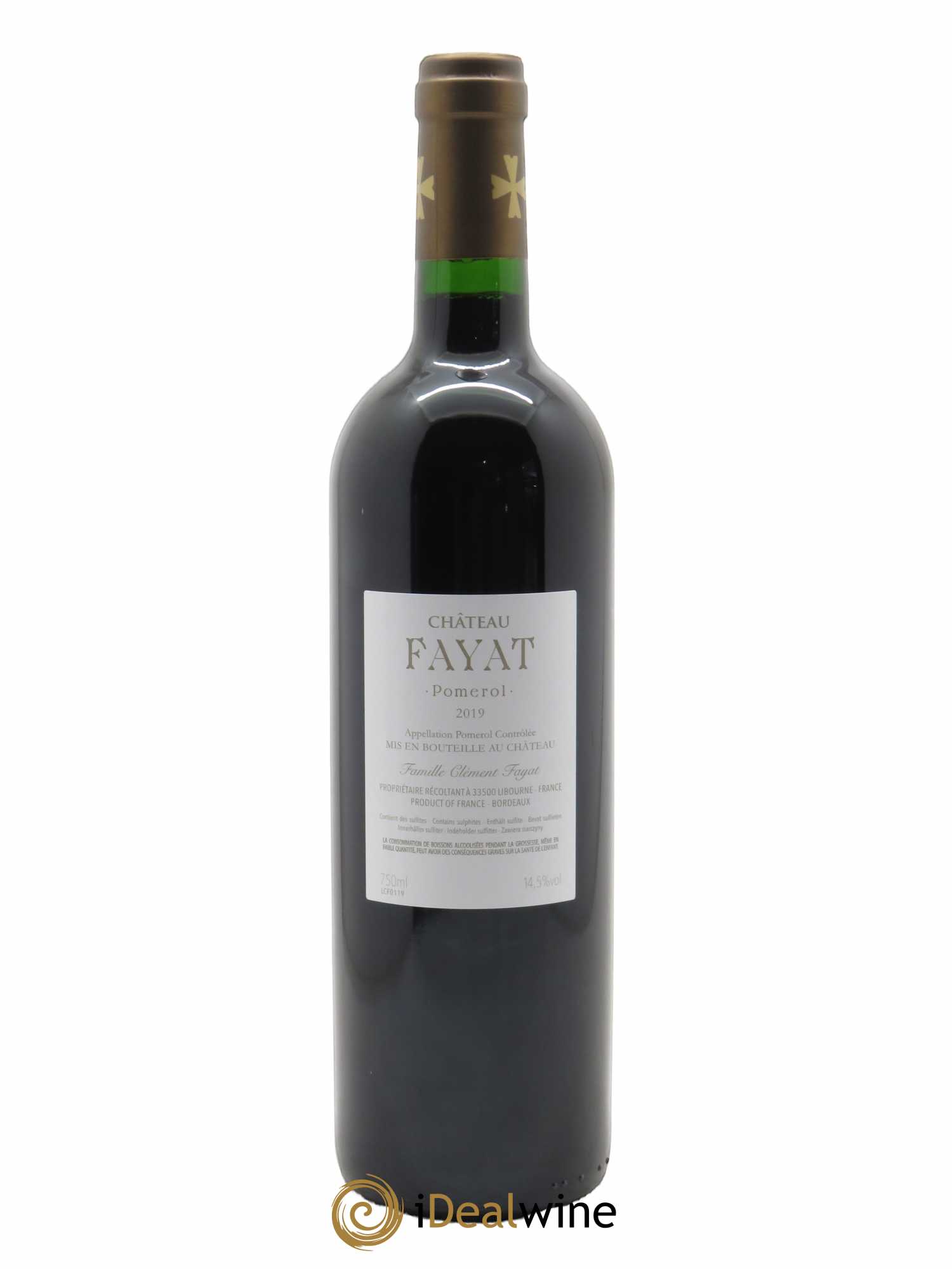 Château Fayat  2019 - Lot de 1 Bouteille