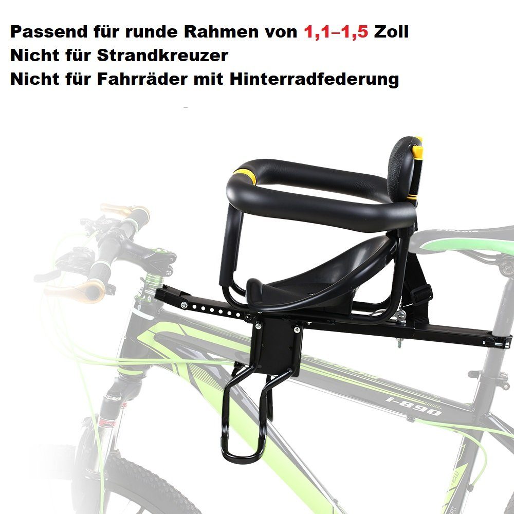 Tidyard Fahrradkindersitz verstellbaren Fußpedalen,Ergonomisch,8 Monate bis 7 Jahre alte Kinder, bis: 25,00 kg