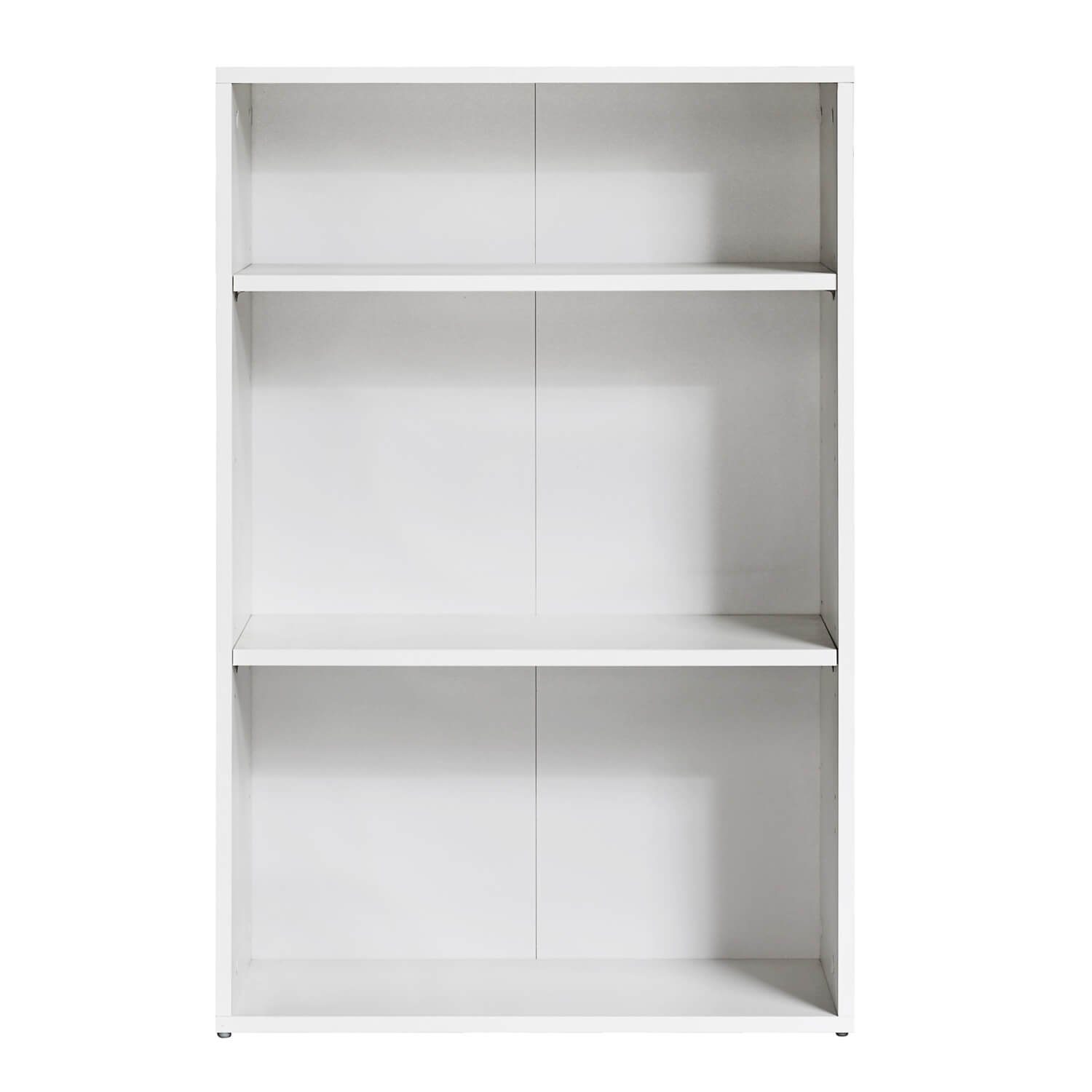 mokebo Bücherregal Der Bücherwurm, 91cm Höhe, Aktenregal, Standregal oder Regal aus Holz in Weiß
