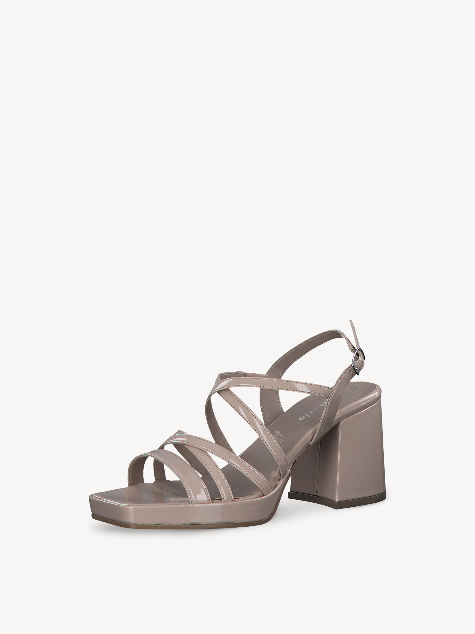 Sandale à talon - beige