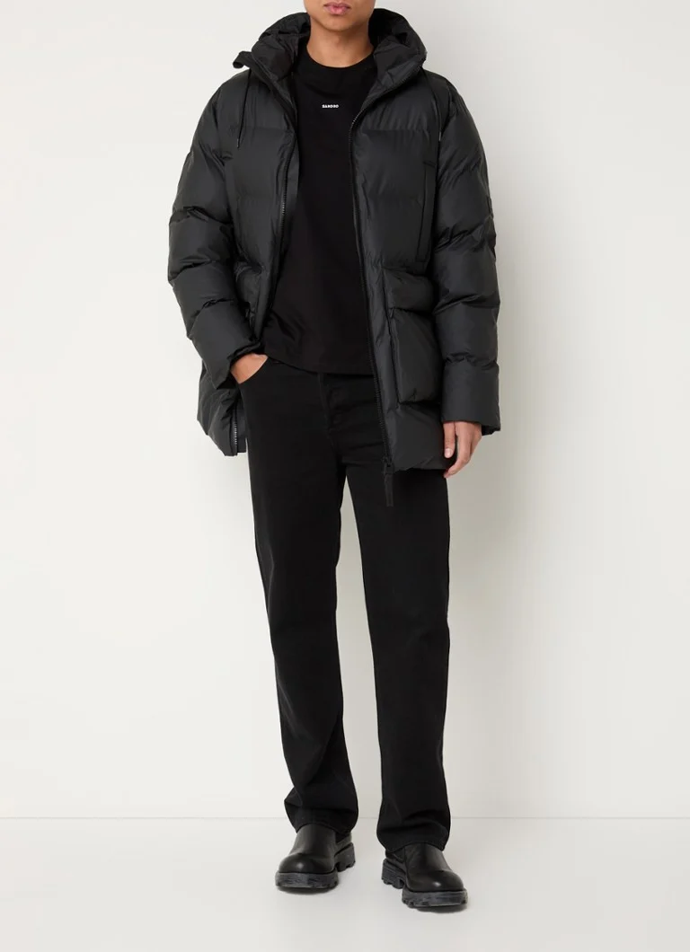 Parka acolchoada Rains Alta com capuz