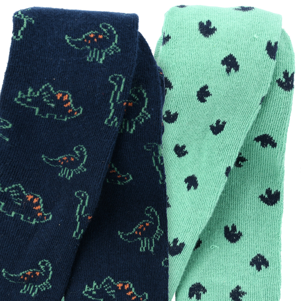 2 Baby Strumpfhosen mit Dino-Motiven