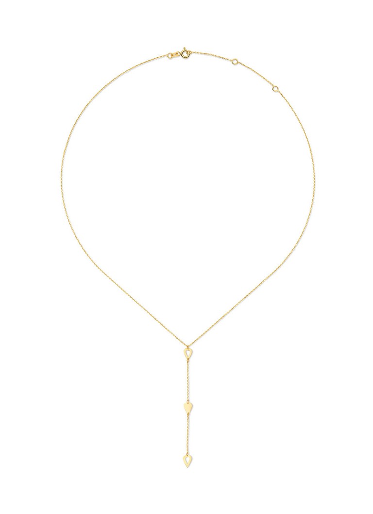 Colier Jackie din aur galben de 14k, model Cheek-Y.