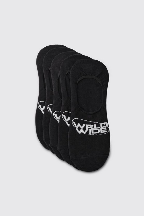 5er-Pack unsichtbare Worldwide-Socken