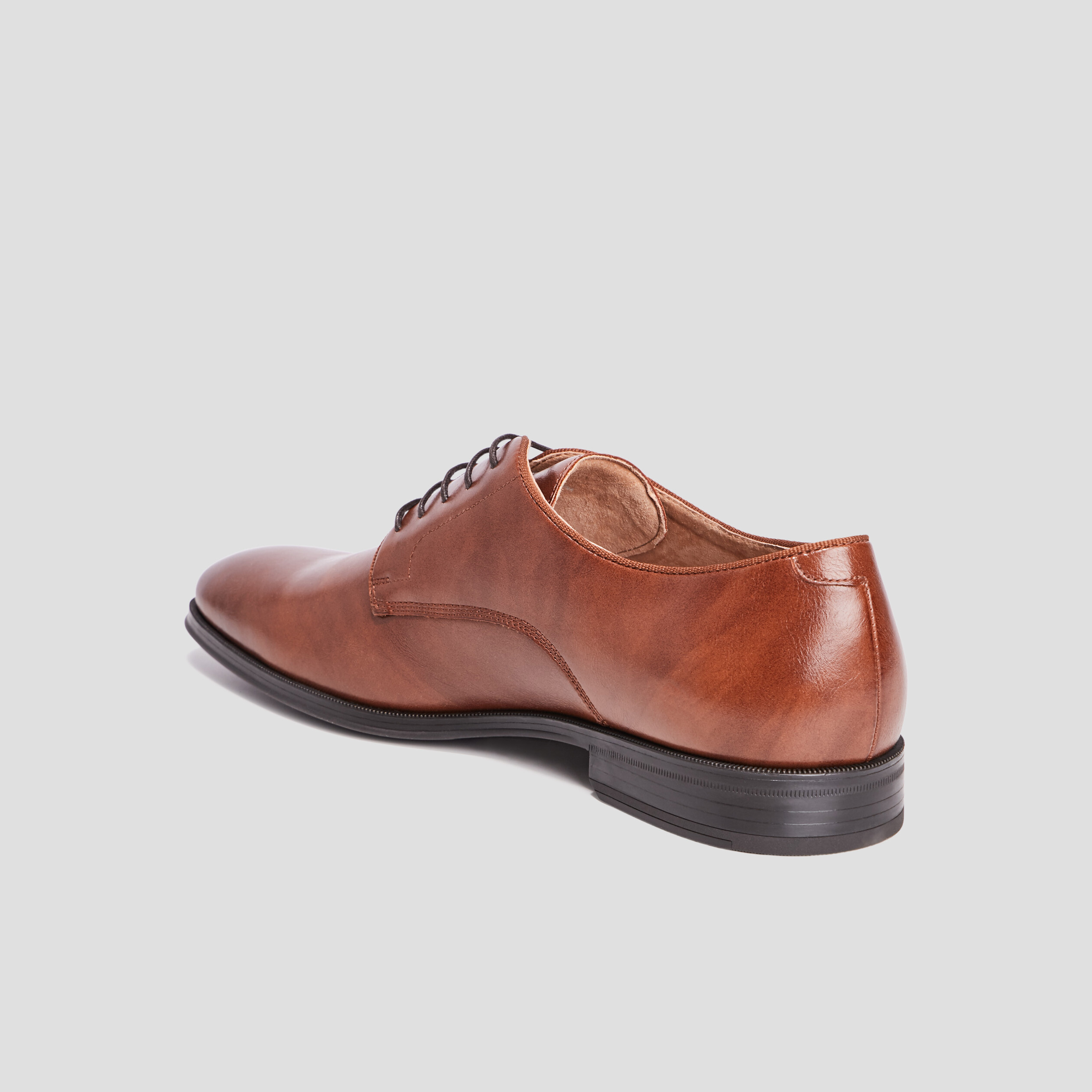Derbies à lacets marron cognac homme | La Halle