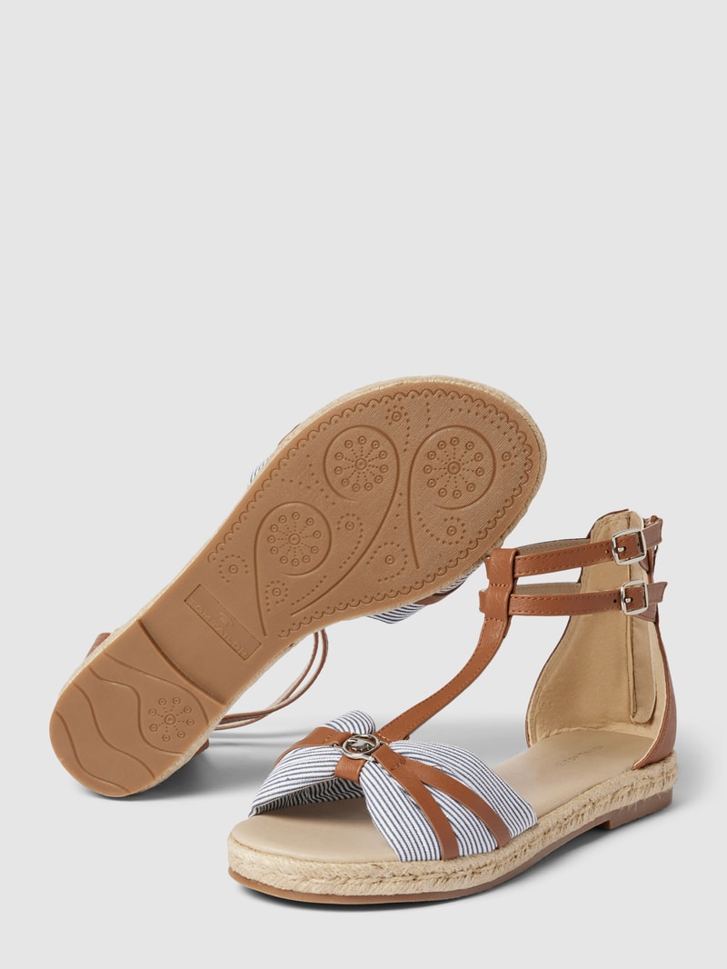 Sandalen mit Label-Detail Modell 'Gladiator' in marineblau