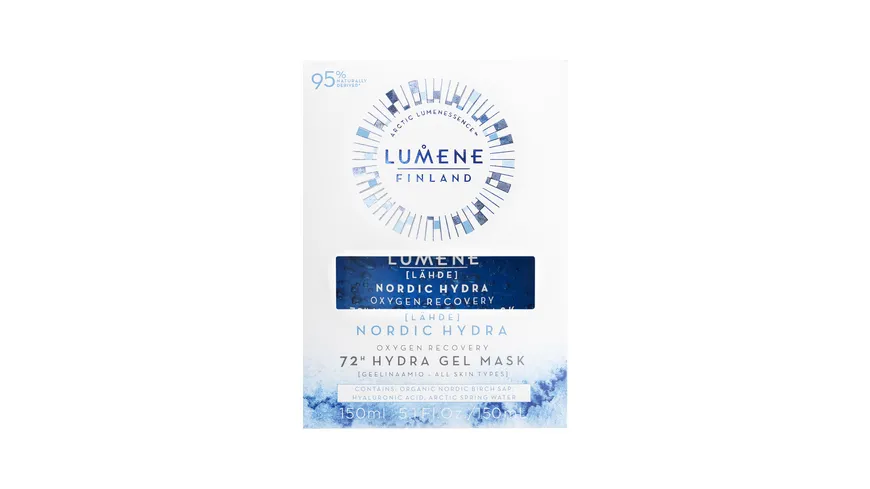 Lumene Nordic Hydra Oxygen Recovery 72h Hydra Gel Mask 150 ml