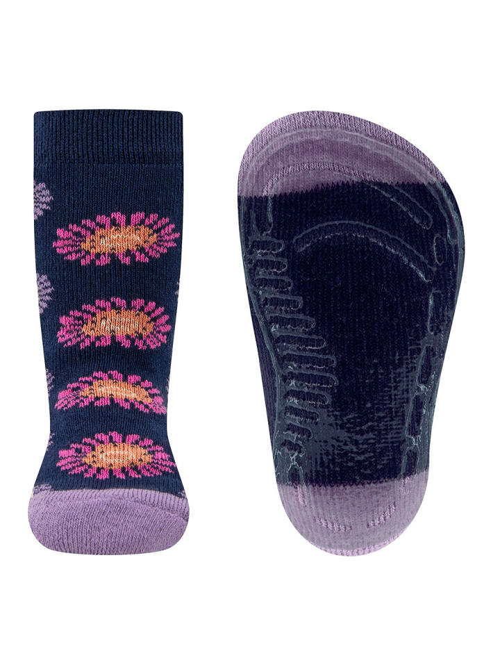 ewers Stoppersocken Blumen in navy günstig kaufen