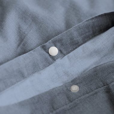 Bettwäsche Denim Stone Washed Bettbezug & Kissenbezüge, Sitheim-Europe, Baumwolle, 2 teilig, 100% Baumwolle