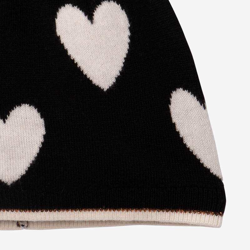 Bonnet fille jacquard cœurs Catimini