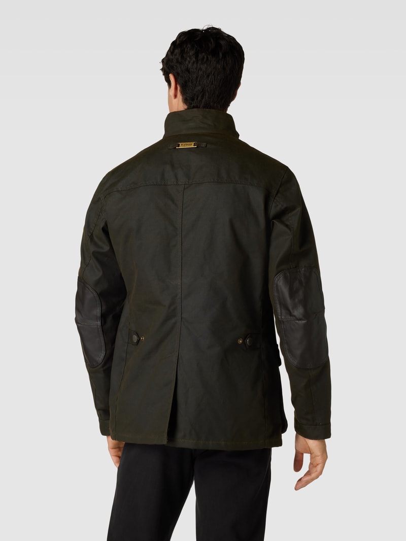 Jacke mit aufgesetzten Pattentaschen Modell 'OGSTON' in olivgrün