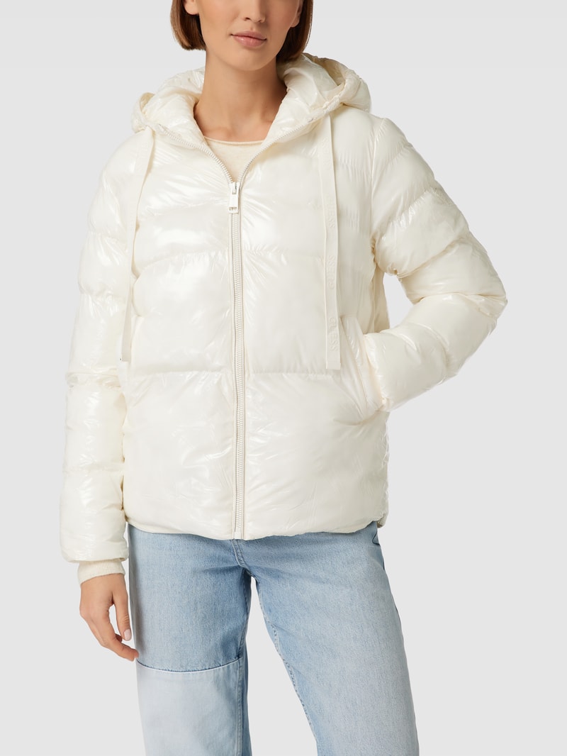 Steppjacke mit Label-Details Modell 'KARINE' in offwhite