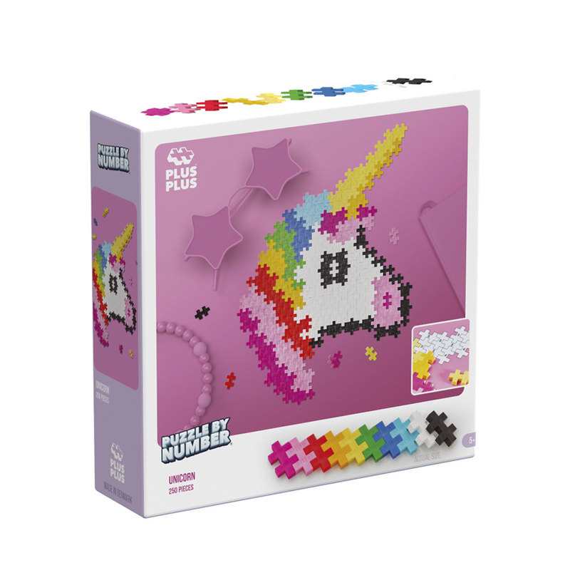 Kit création Puzzle licorne 250 pièces Plus Plus