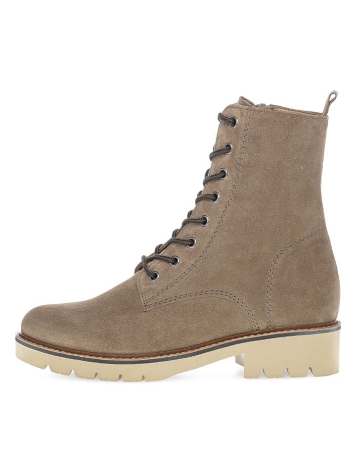 Gabor Leder-Boots in Beige günstig kaufen