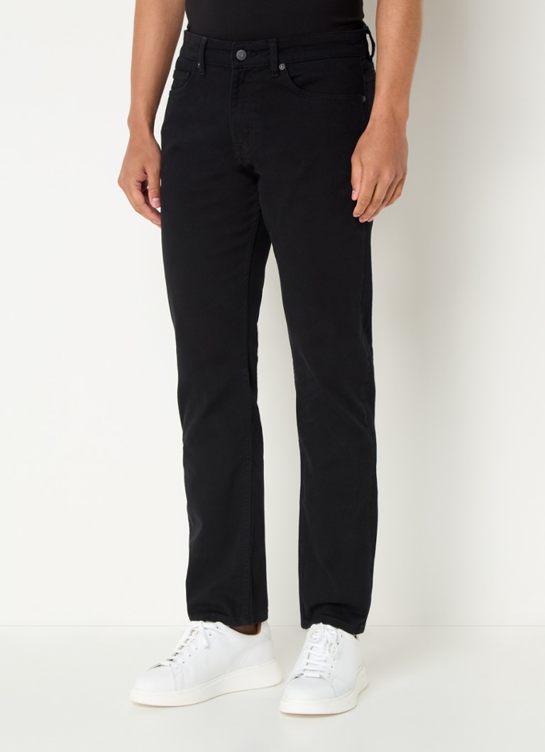 Jeansy HUGO BOSS Delaware o dopasowanym kroju z efektem sprania