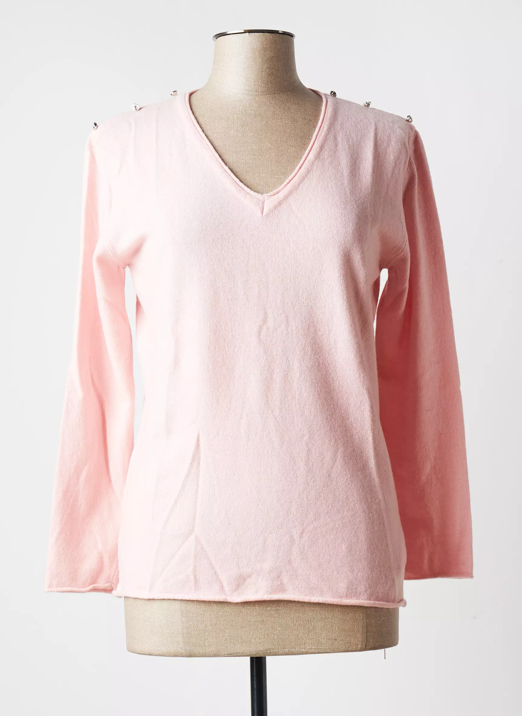 Blanc Boheme Pulls Femme couleur rose