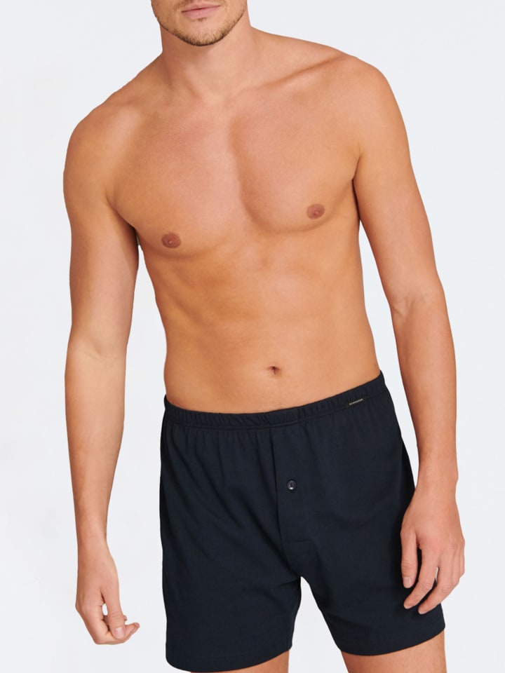 Schiesser Boxer Shorts in Schwarz, dunkelblau günstig kaufen