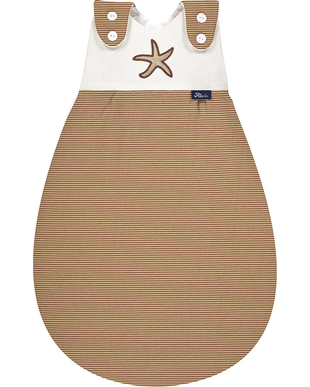 Baby-Mäxchen Außensack - TOG 2,5 - Starfish, 50/56