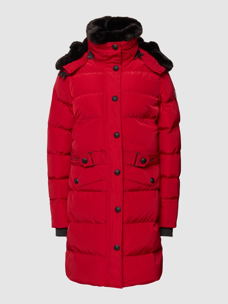 Funktionsjacke mit Label-Details Modell 'Kitzbühel' in dunkelrot
