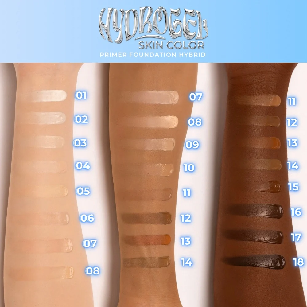 Baza pod podkład Hybrydowy Face Hydrogel Skin Color - Podkład w płynie, Baza pod makijaż