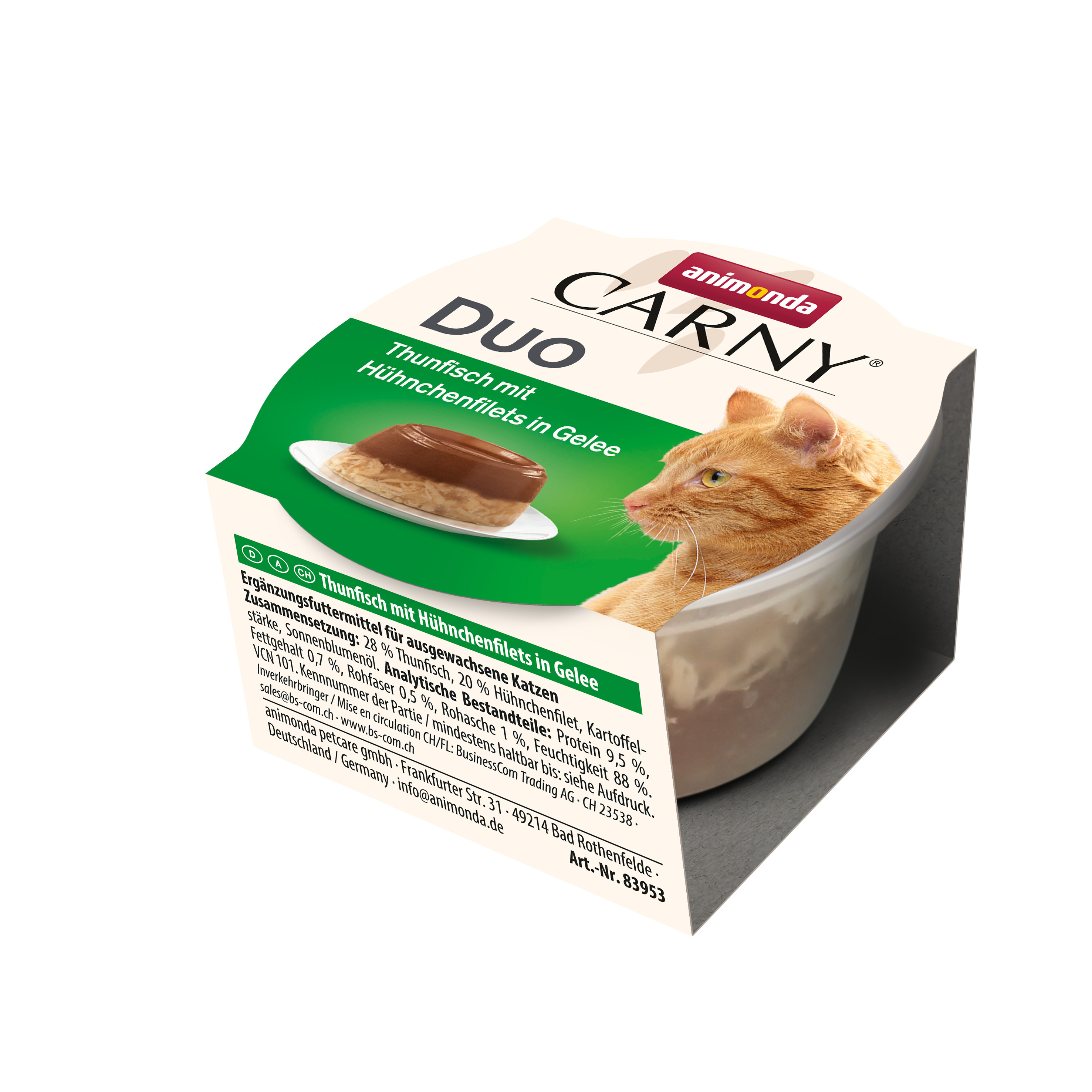 Animonda Snacks Animonda Carny Adult Duo 24x70 g mit Huhn & Thunfischfilets
