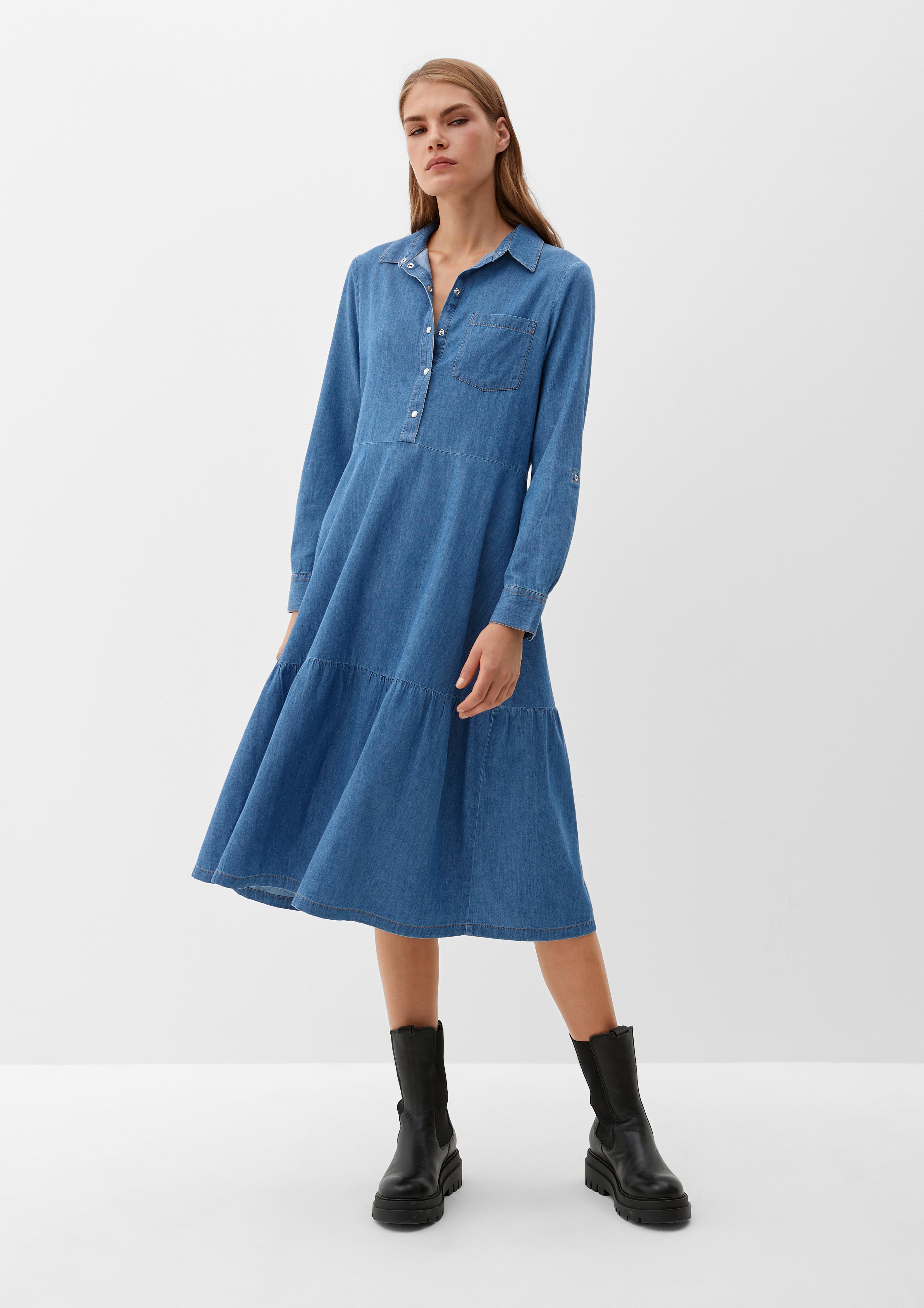 Midikleid aus Chambray  2126206-54Y4