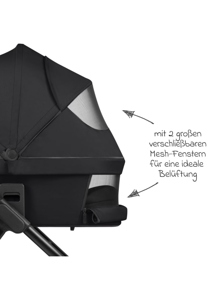 ABC-Design 3in1 Kinderwagen-Set Samba - inkl. Babywanne, in schwarz günstig kaufen onesize