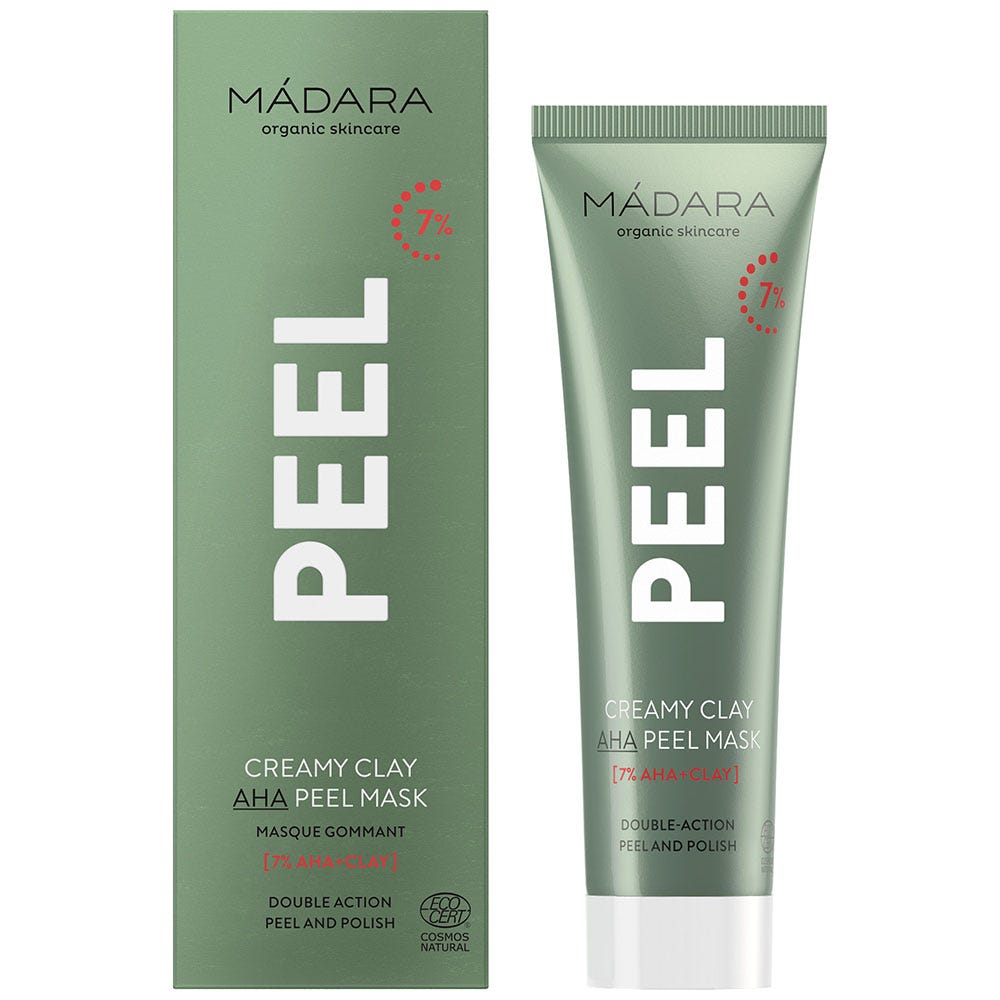 MÁDARA Peel Creamy Clay AHA Peeling Maske 7 % 60 ml