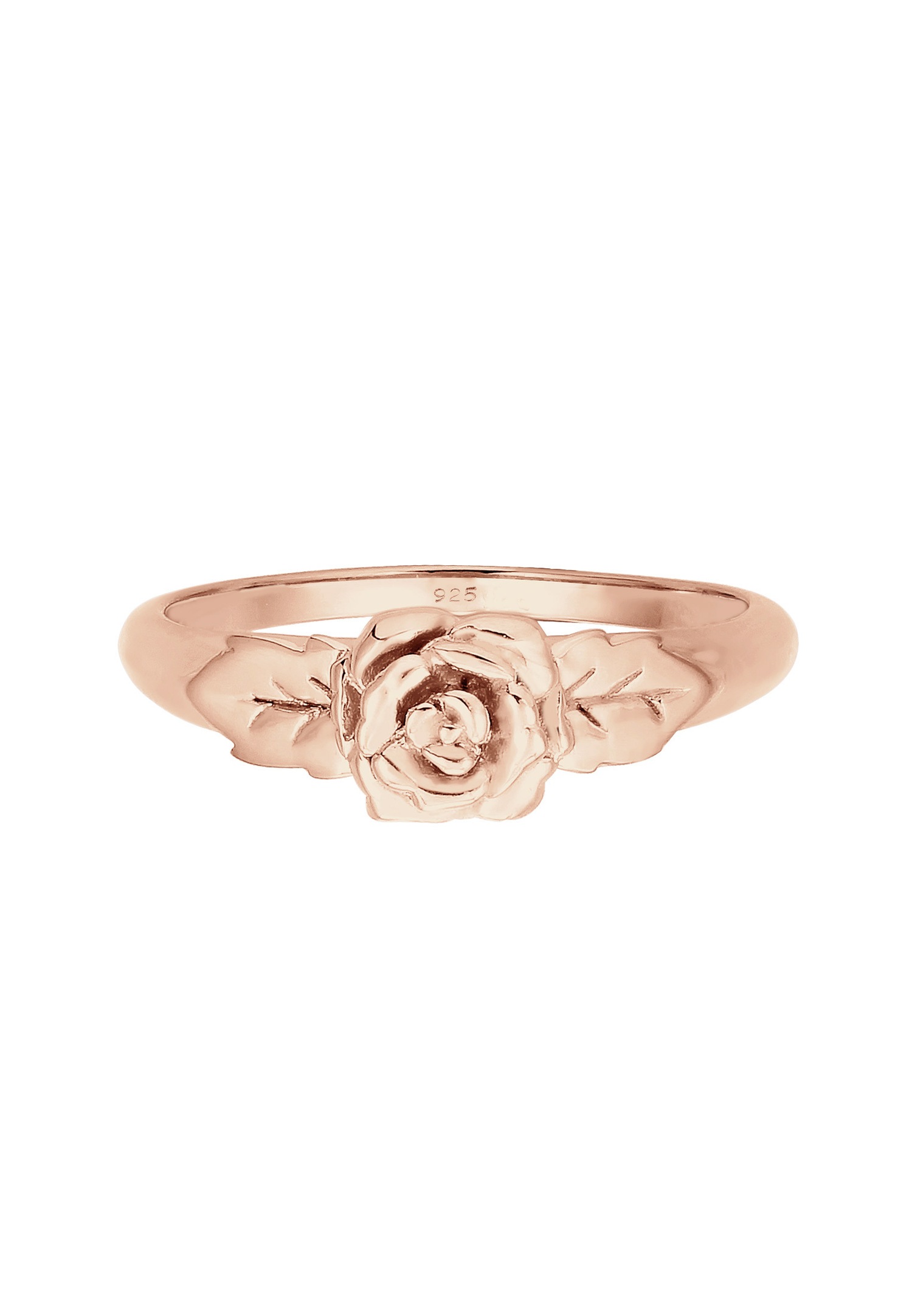 Anillo de mujer Elli con diseño de rosas, símbolo floral vintage, plata de ley 925.