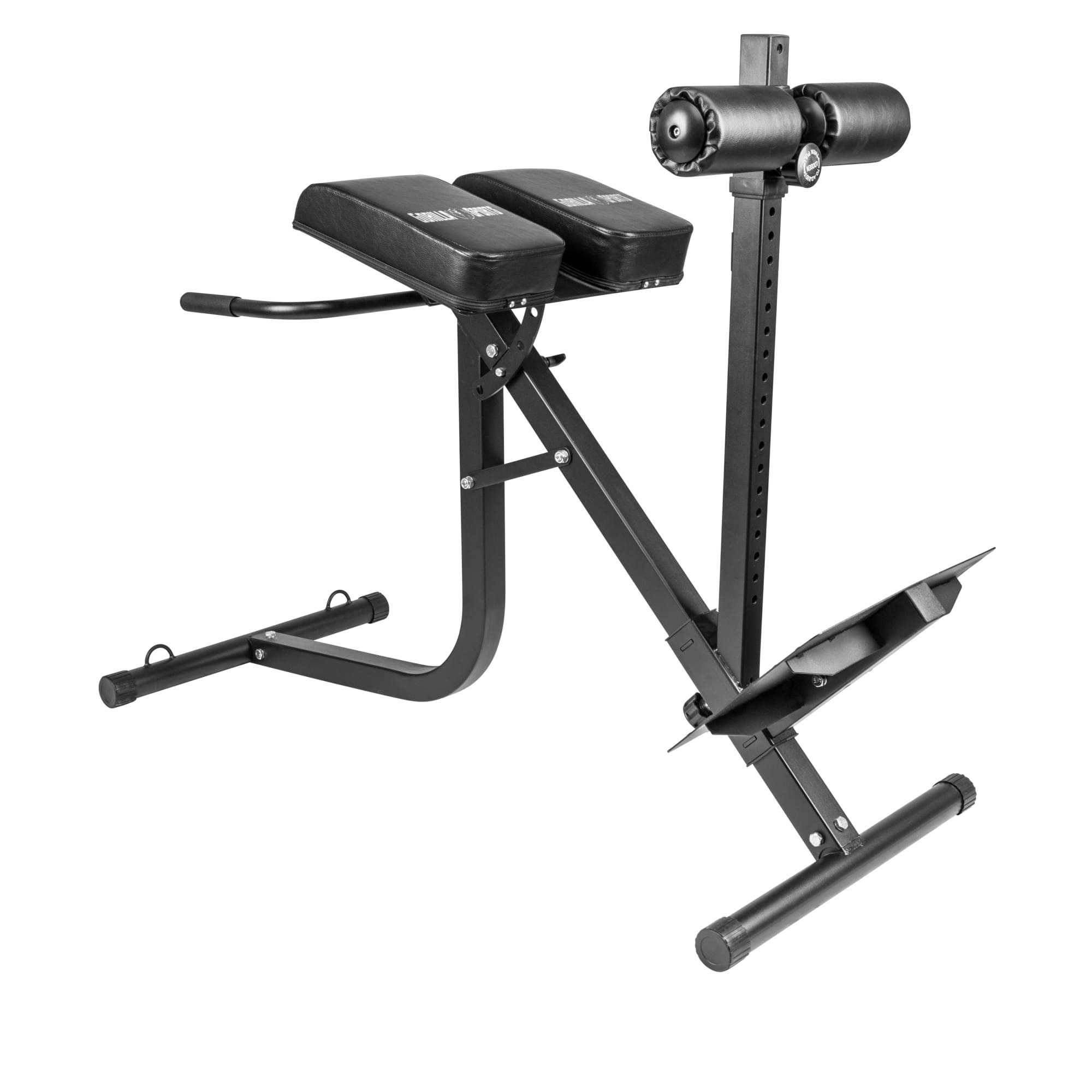 GORILLA SPORTS Rückentrainer 21-Fach Höhenverstellbar, Gepolsterter Beinfixierung, 200kg Belastbar, (1-tlg)